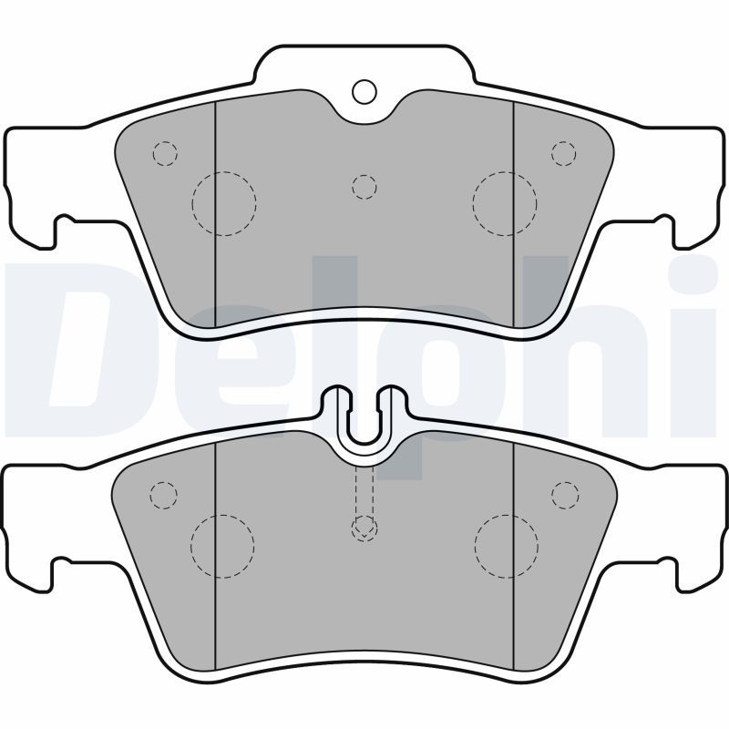 Brake Pad Set, disc brake DELPHI LP1868