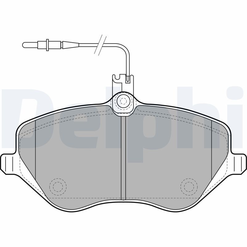 Brake Pad Set, disc brake DELPHI LP1891