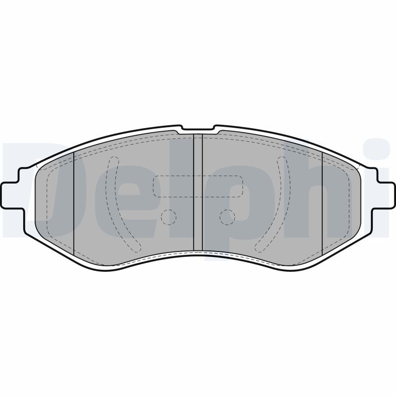 Brake Pad Set, disc brake DELPHI LP1895