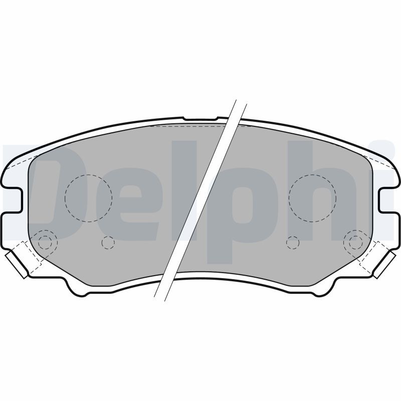 Brake Pad Set, disc brake DELPHI LP1902