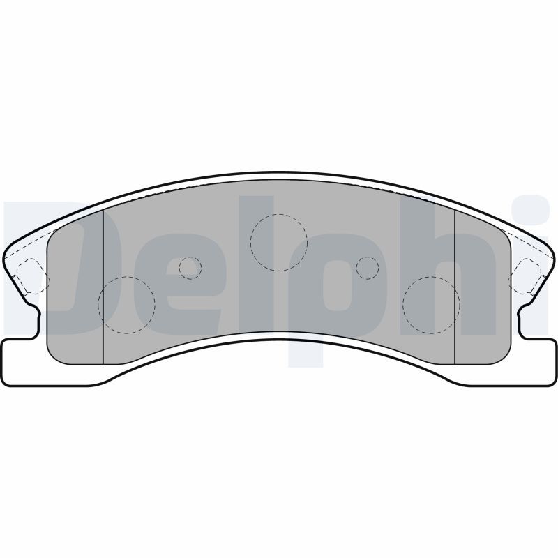 Brake Pad Set, disc brake DELPHI LP1906