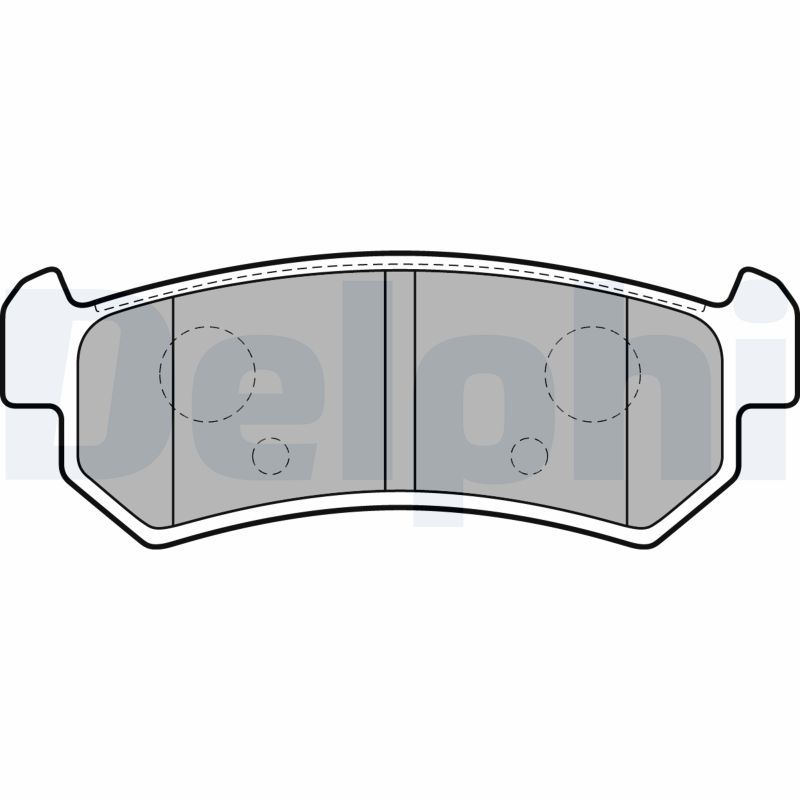 Brake Pad Set, disc brake DELPHI LP1910