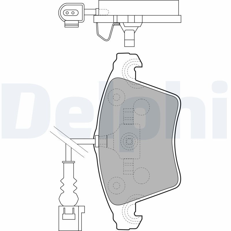 Brake Pad Set, disc brake DELPHI LP1913