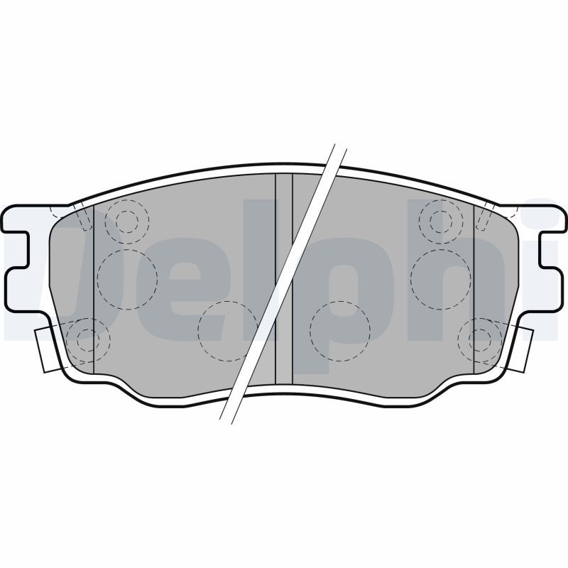 Brake Pad Set, disc brake DELPHI LP1916