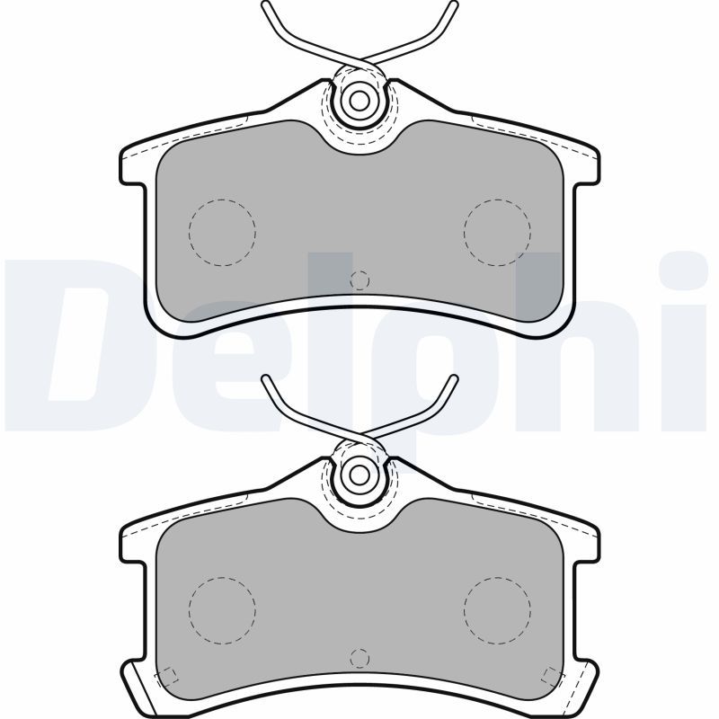 Brake Pad Set, disc brake DELPHI LP1917