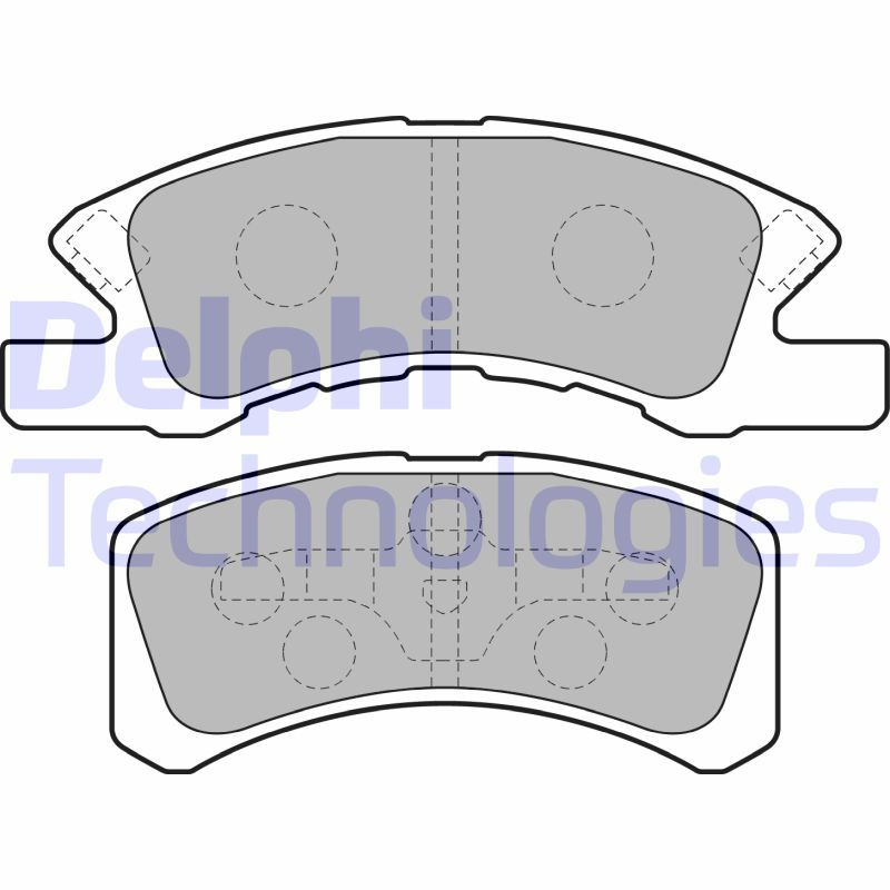 Brake Pad Set, disc brake DELPHI LP1918