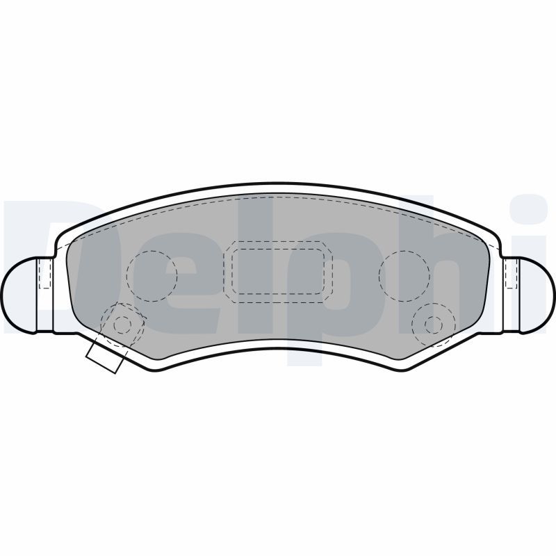 Brake Pad Set, disc brake DELPHI LP1919