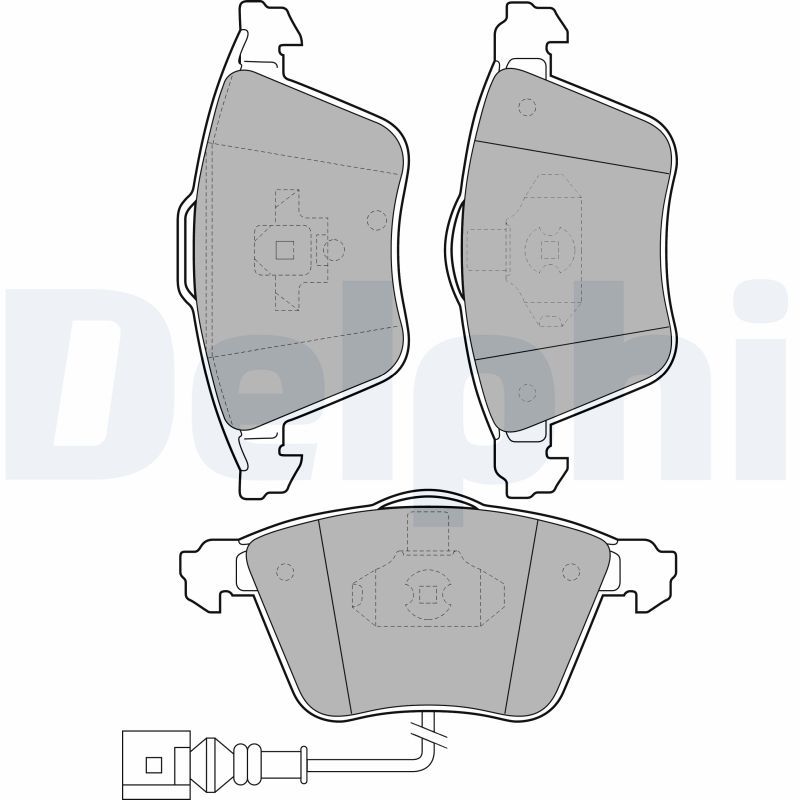 Brake Pad Set, disc brake DELPHI LP1921