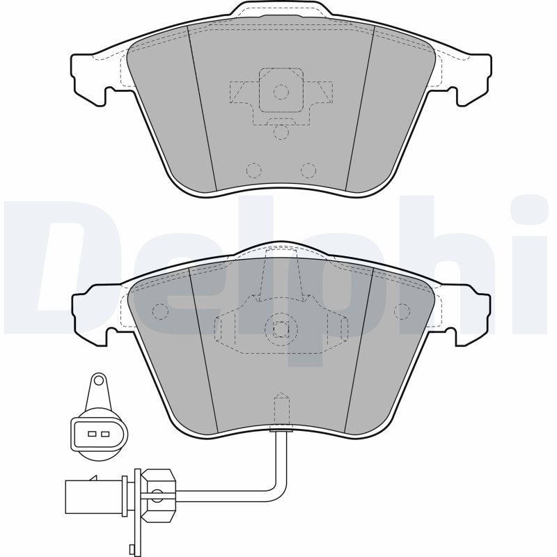 Brake Pad Set, disc brake DELPHI LP1922