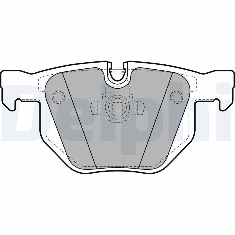 Brake Pad Set, disc brake DELPHI LP1927