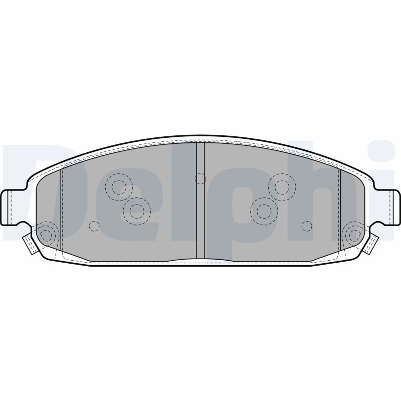 Brake Pad Set, disc brake DELPHI LP1931