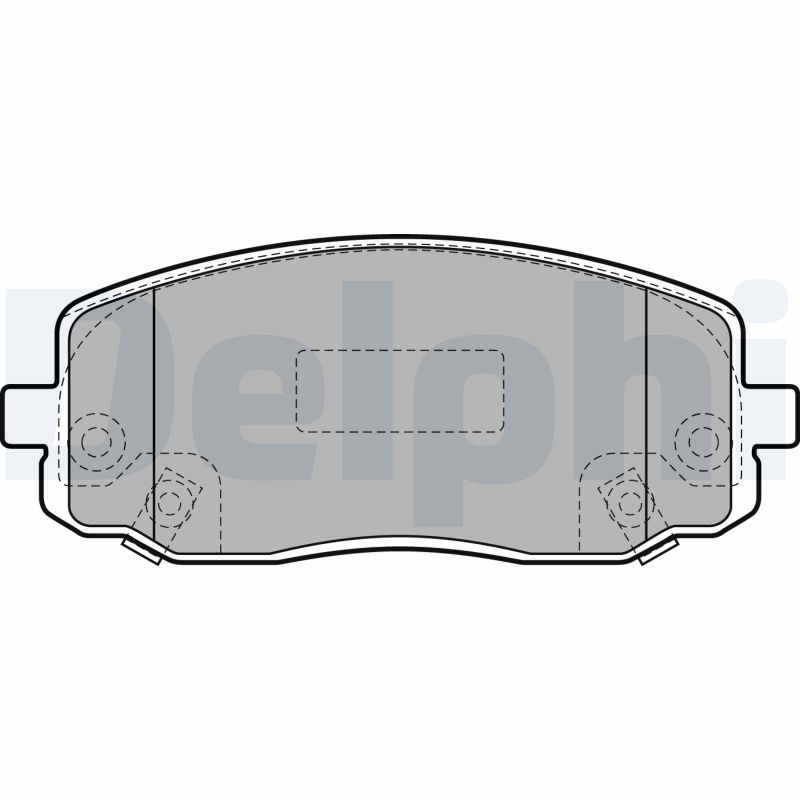Brake Pad Set, disc brake DELPHI LP1933