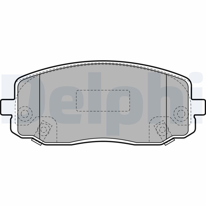 Brake Pad Set, disc brake DELPHI LP1933