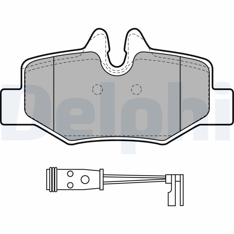 Brake Pad Set, disc brake DELPHI LP1939