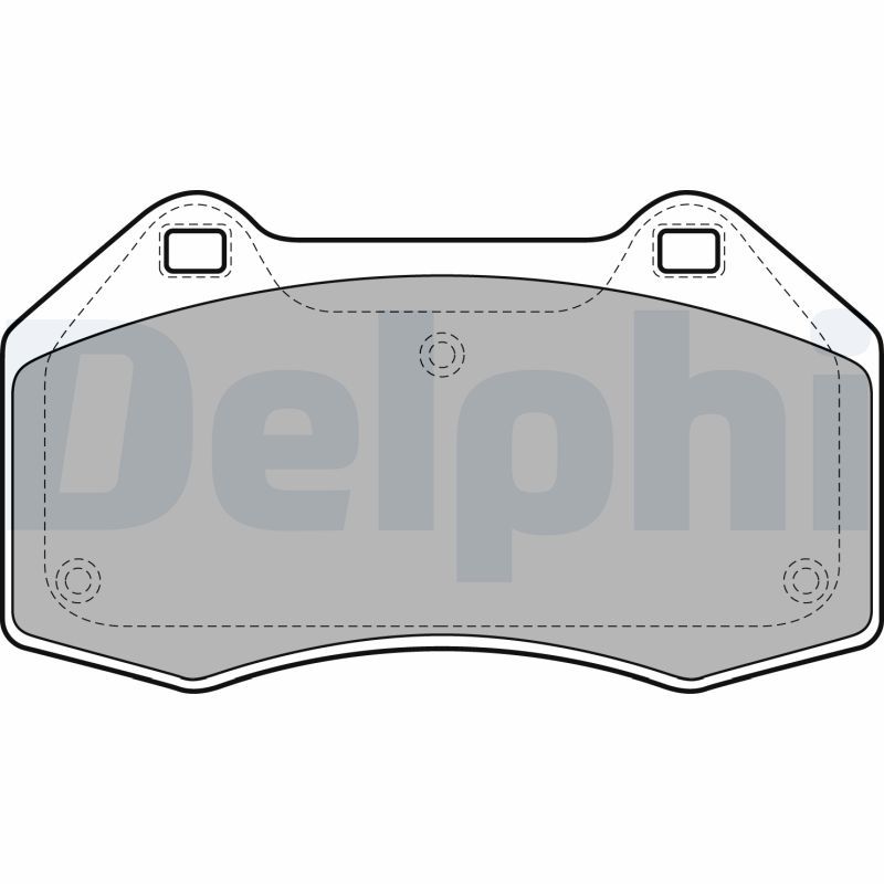 Brake Pad Set, disc brake DELPHI LP1940