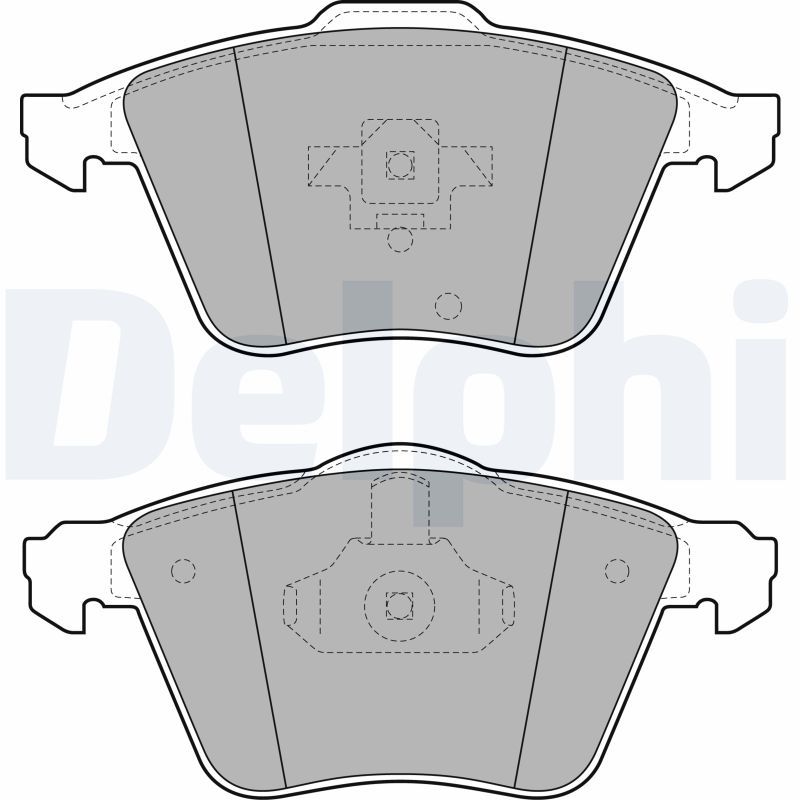 Brake Pad Set, disc brake DELPHI LP1943