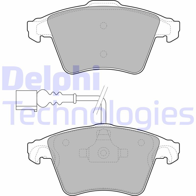 Brake Pad Set, disc brake DELPHI LP1950