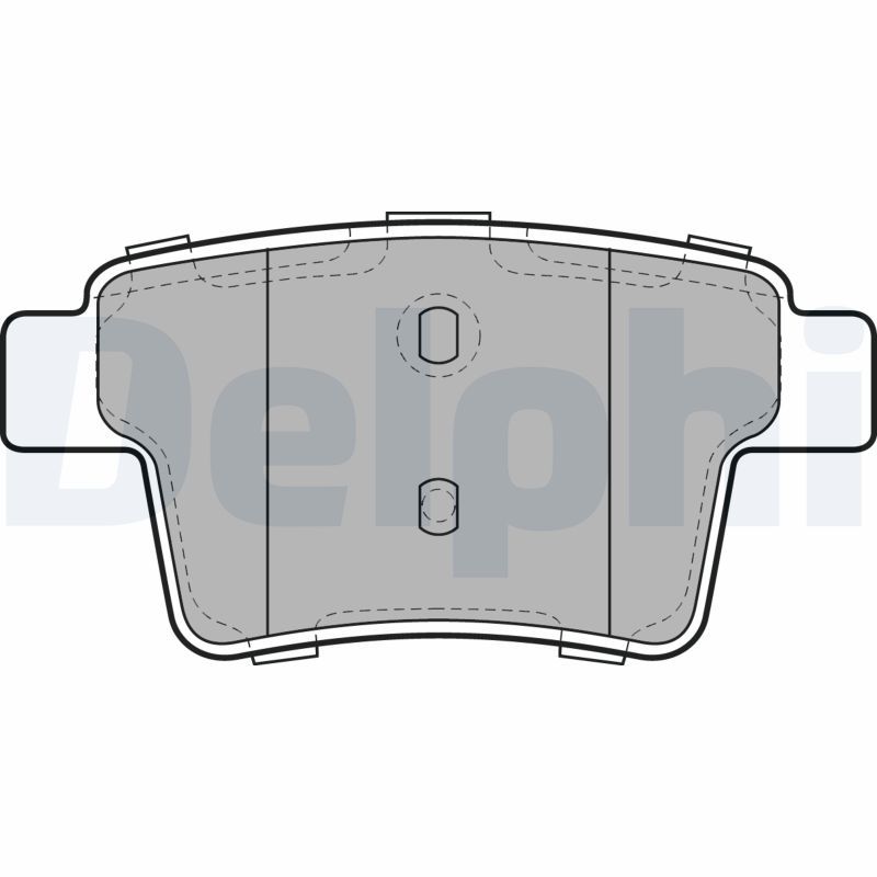 Brake Pad Set, disc brake DELPHI LP1957