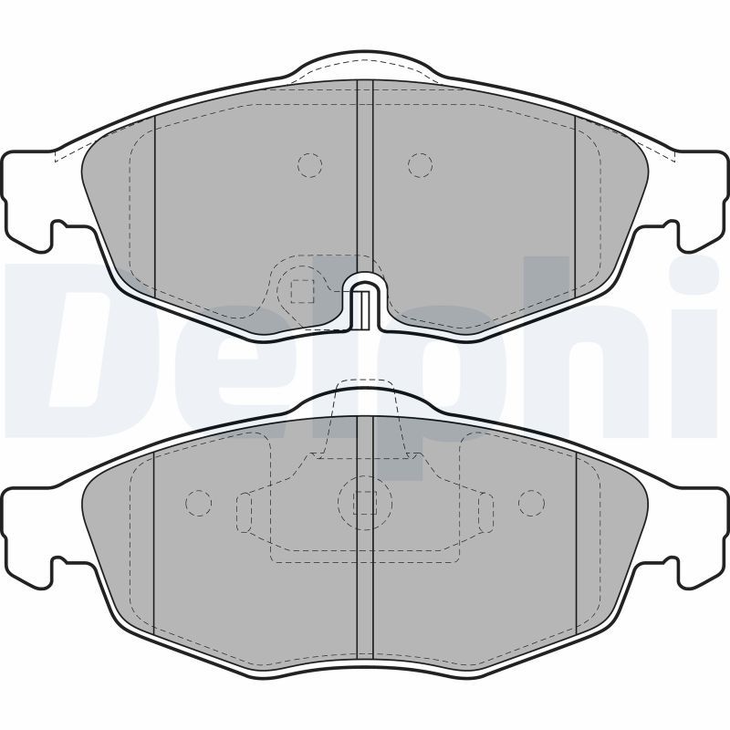 Brake Pad Set, disc brake DELPHI LP1963