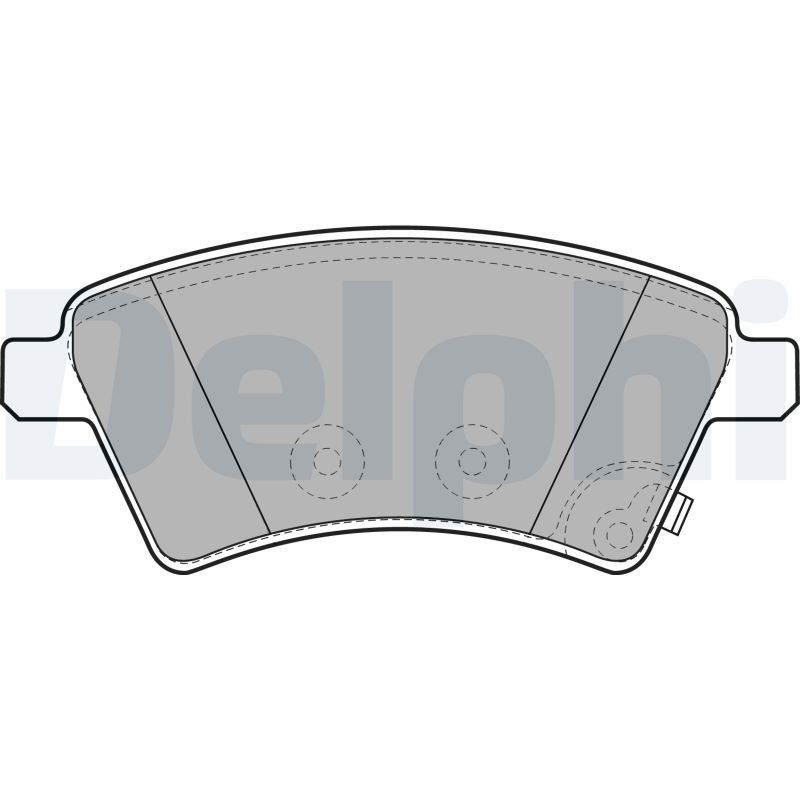 Brake Pad Set, disc brake DELPHI LP1966