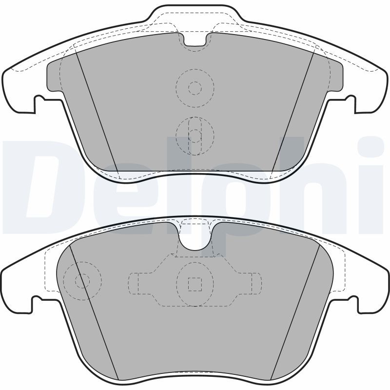 Brake Pad Set, disc brake DELPHI LP1967