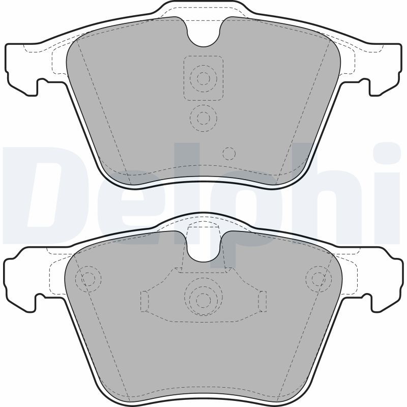 Brake Pad Set, disc brake DELPHI LP1968