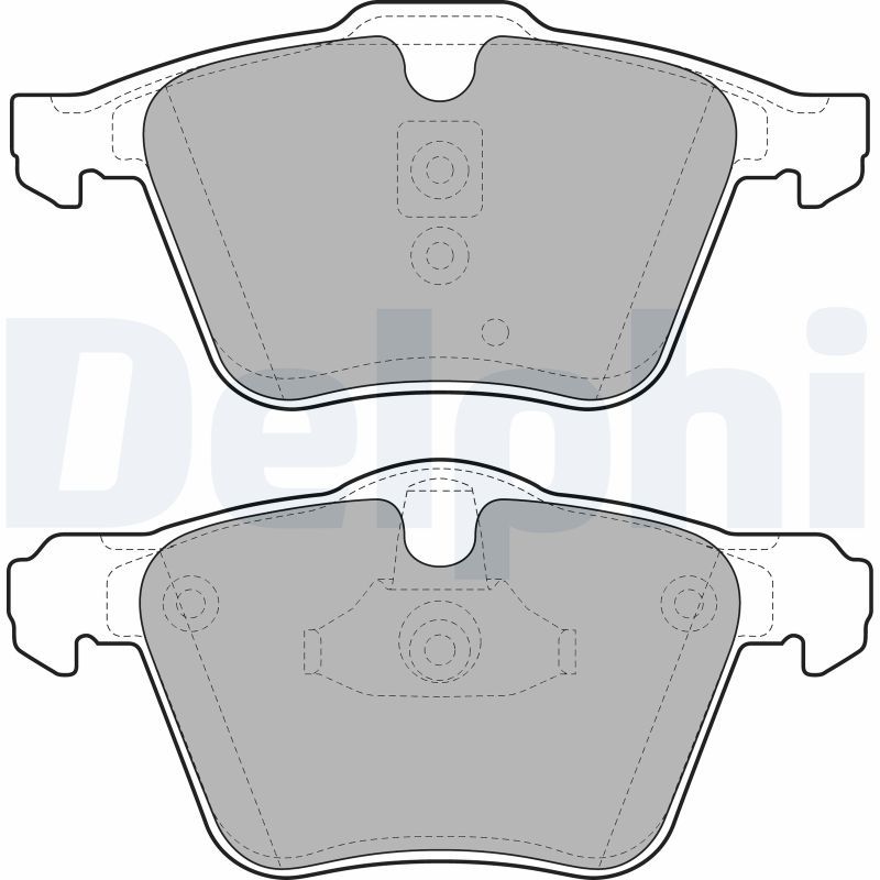 Brake Pad Set, disc brake DELPHI LP1968