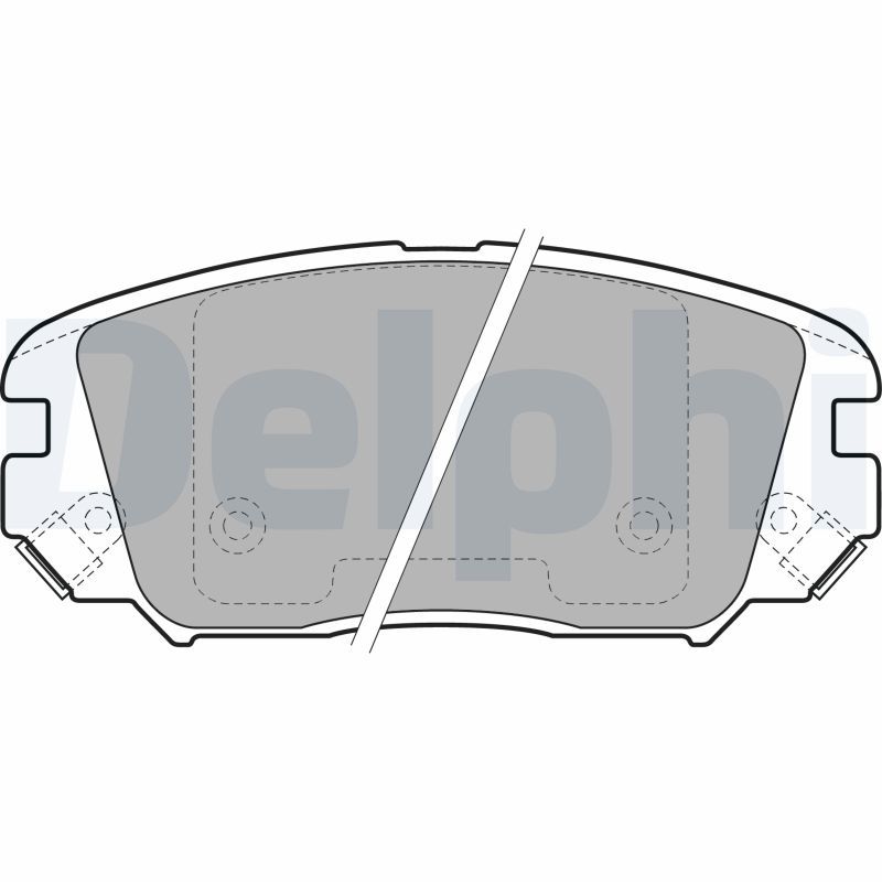 Brake Pad Set, disc brake DELPHI LP1974