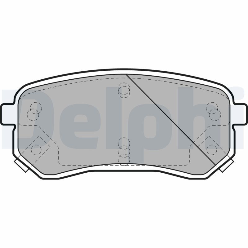 Brake Pad Set, disc brake DELPHI LP1976