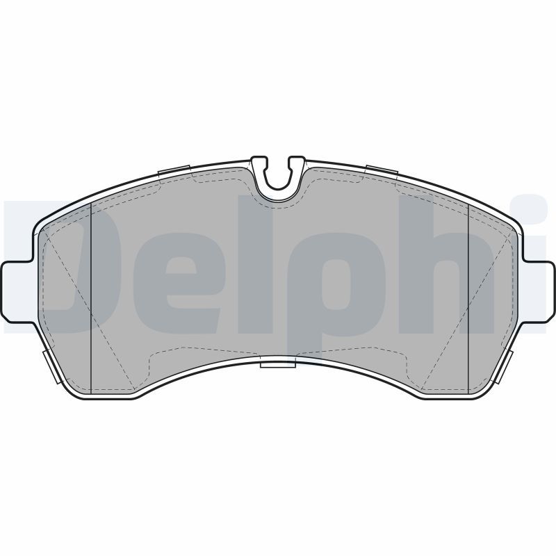 Brake Pad Set, disc brake DELPHI LP1981