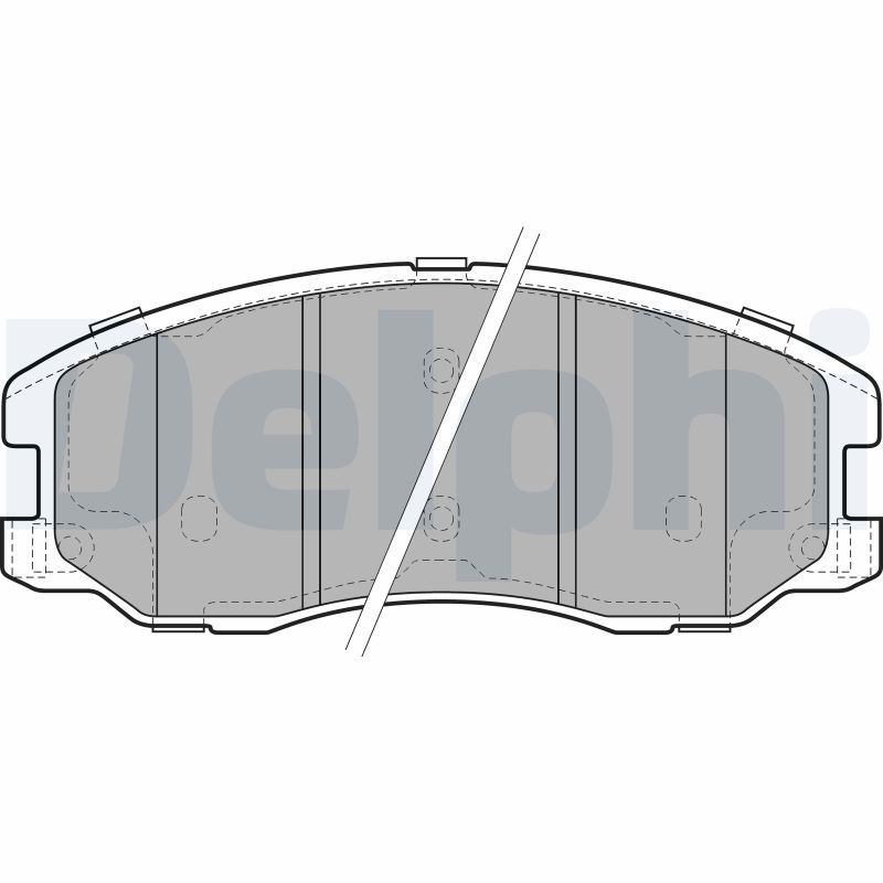 Brake Pad Set, disc brake DELPHI LP1987