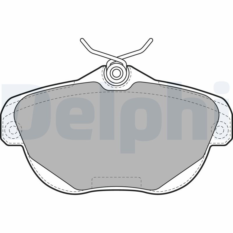 Brake Pad Set, disc brake DELPHI LP1991