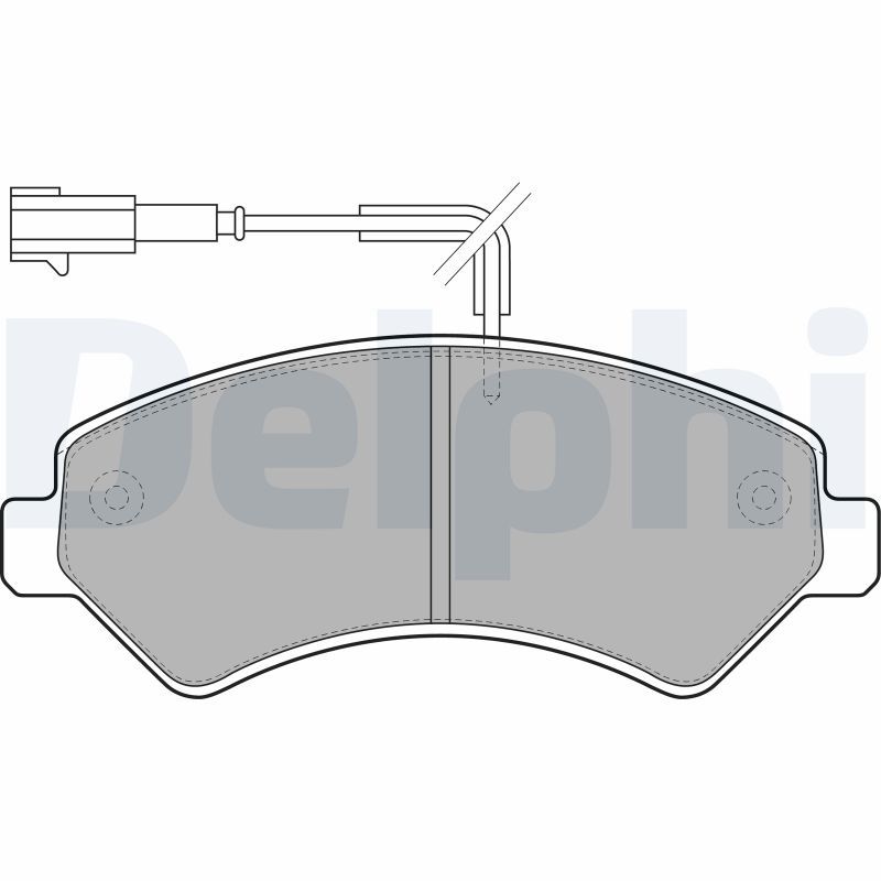 Brake Pad Set, disc brake DELPHI LP1993