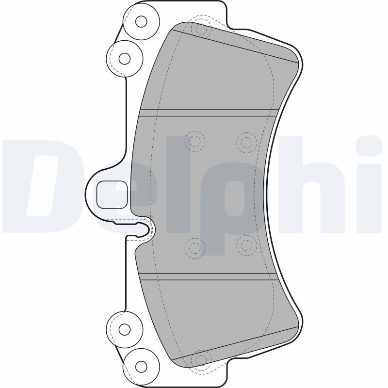 Brake Pad Set, disc brake DELPHI LP1997