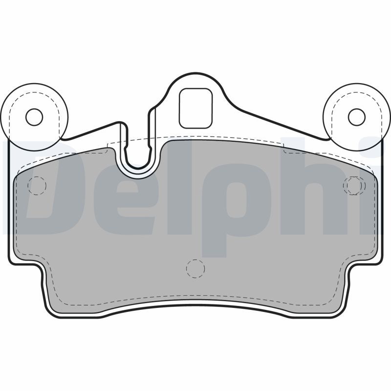 Brake Pad Set, disc brake DELPHI LP1998