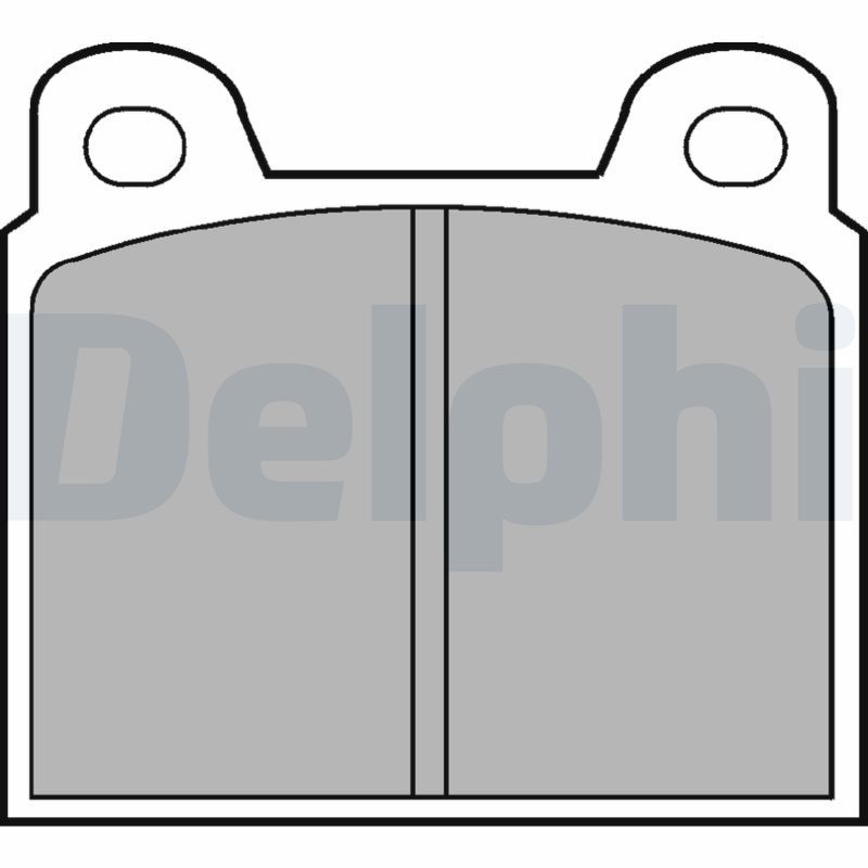 Brake Pad Set, disc brake DELPHI LP20