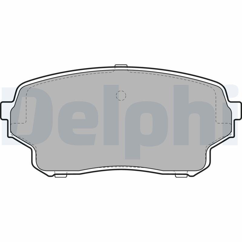 Brake Pad Set, disc brake DELPHI LP2000