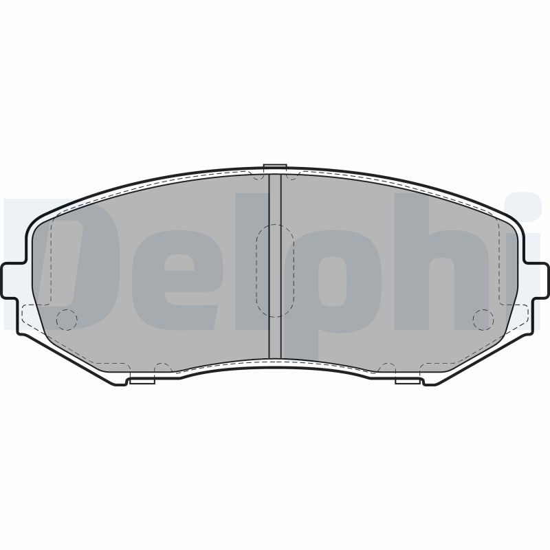 Brake Pad Set, disc brake DELPHI LP2001