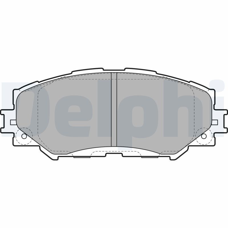 Brake Pad Set, disc brake DELPHI LP2002