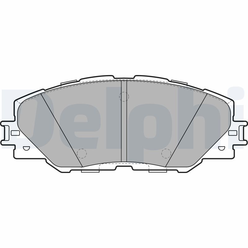 Brake Pad Set, disc brake DELPHI LP2003