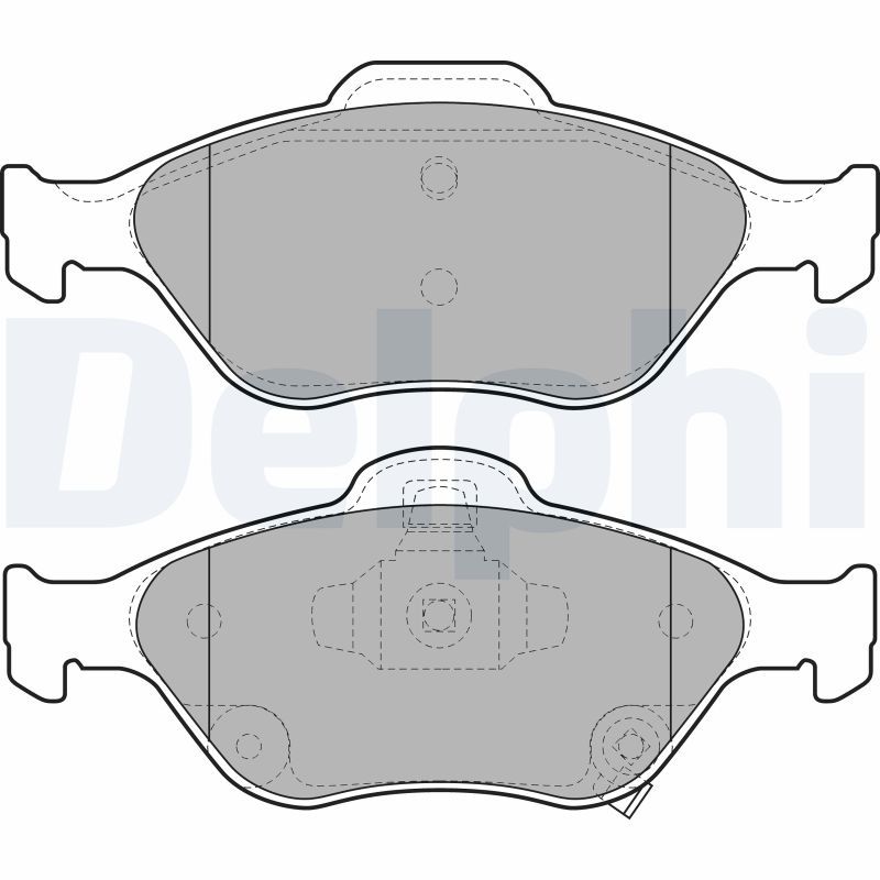 Brake Pad Set, disc brake DELPHI LP2005