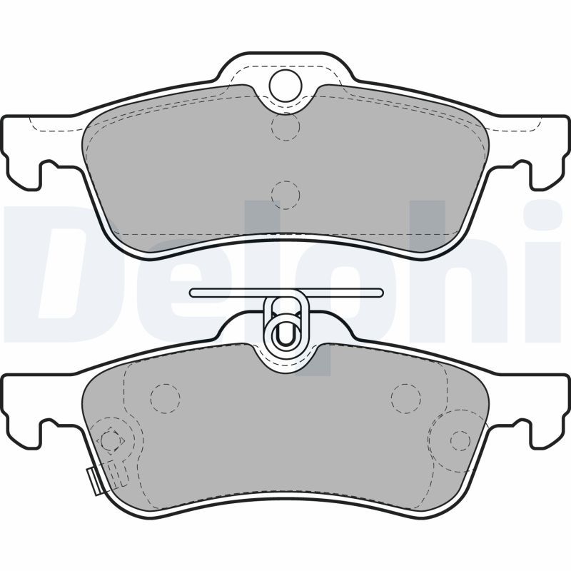 Brake Pad Set, disc brake DELPHI LP2007