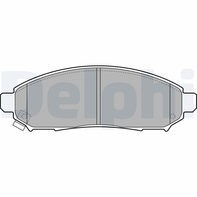 Brake Pad Set, disc brake DELPHI LP2011