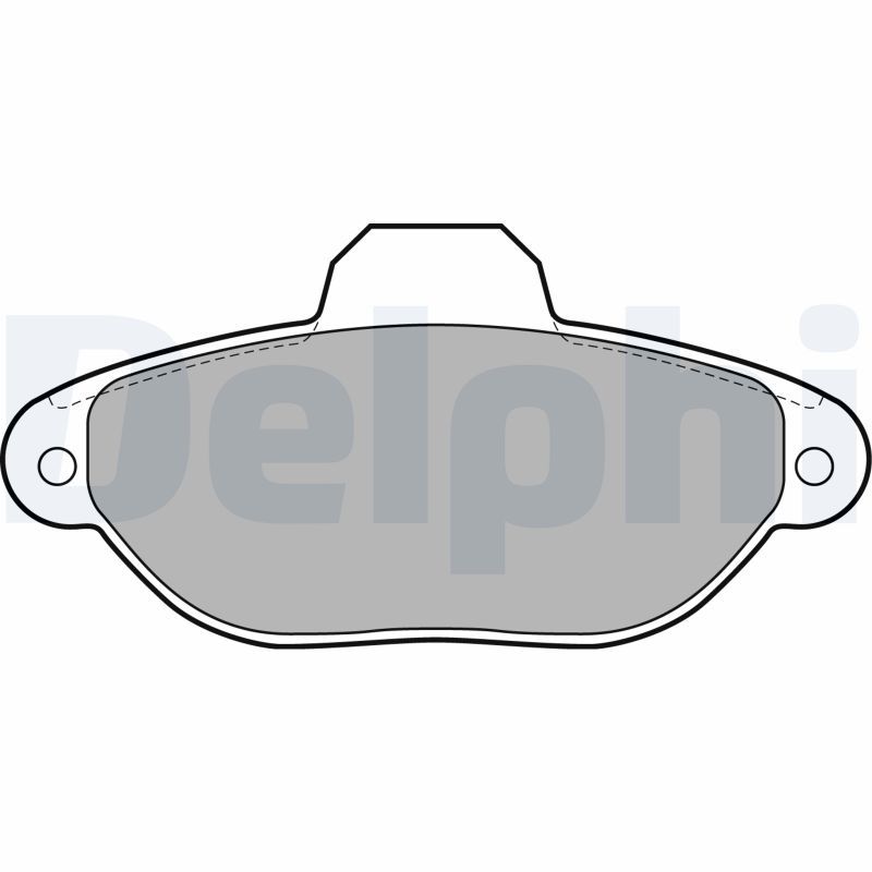 Brake Pad Set, disc brake DELPHI LP2013