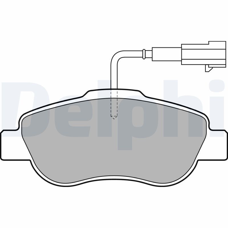 Brake Pad Set, disc brake DELPHI LP2014