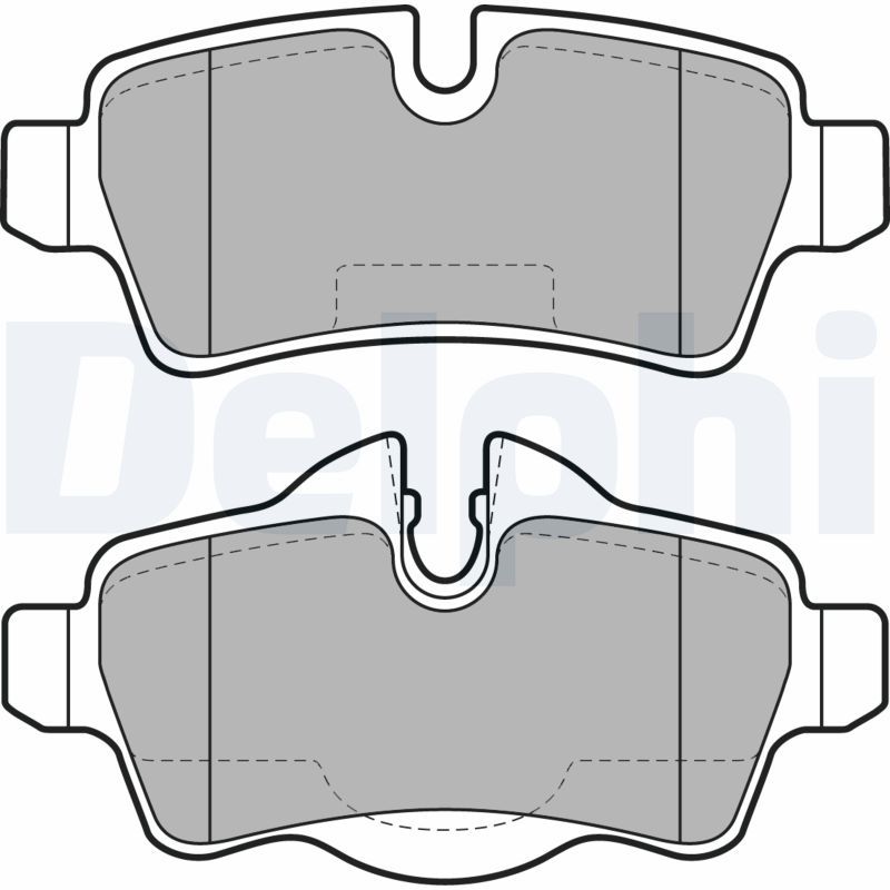 Brake Pad Set, disc brake DELPHI LP2022