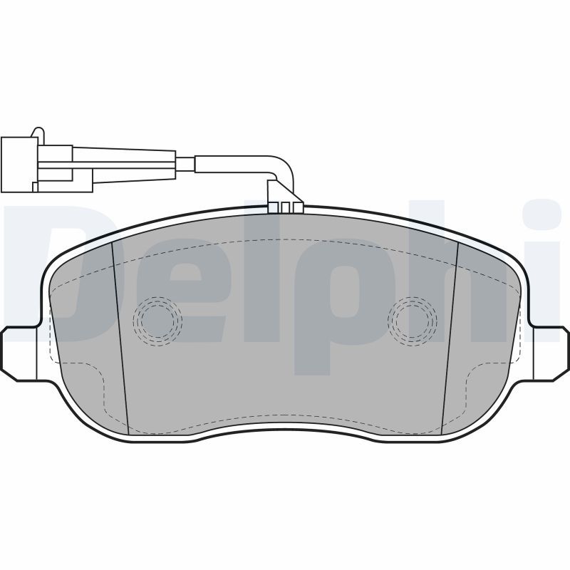 Brake Pad Set, disc brake DELPHI LP2024