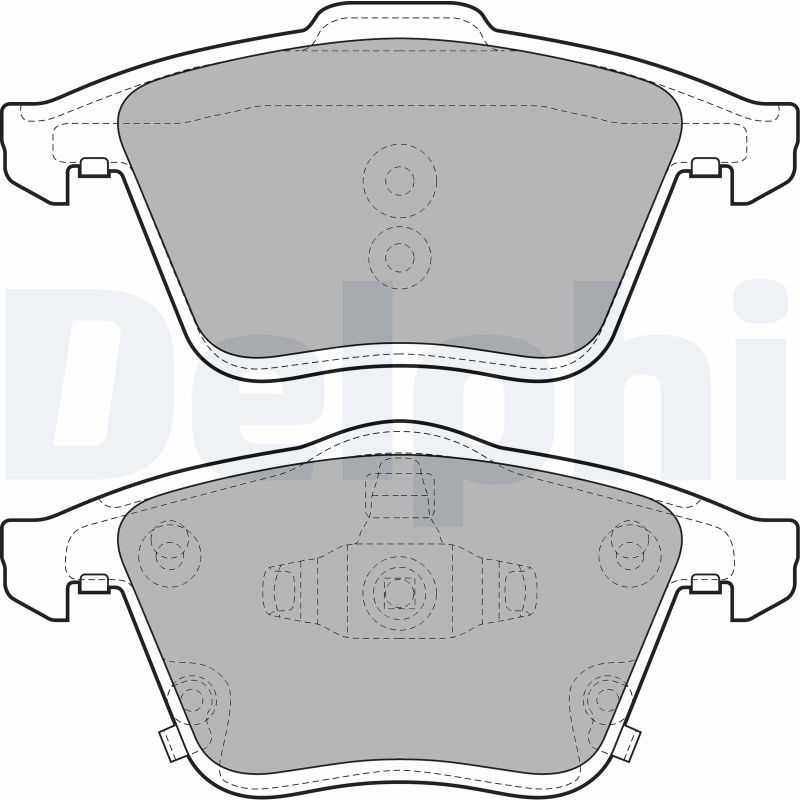 Brake Pad Set, disc brake DELPHI LP2025