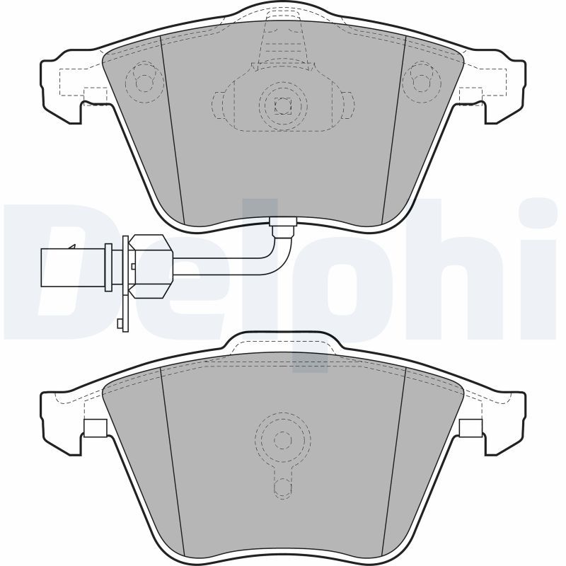 Brake Pad Set, disc brake DELPHI LP2032