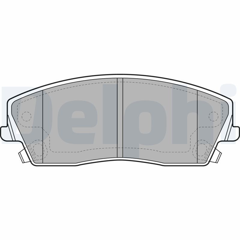 Brake Pad Set, disc brake DELPHI LP2034